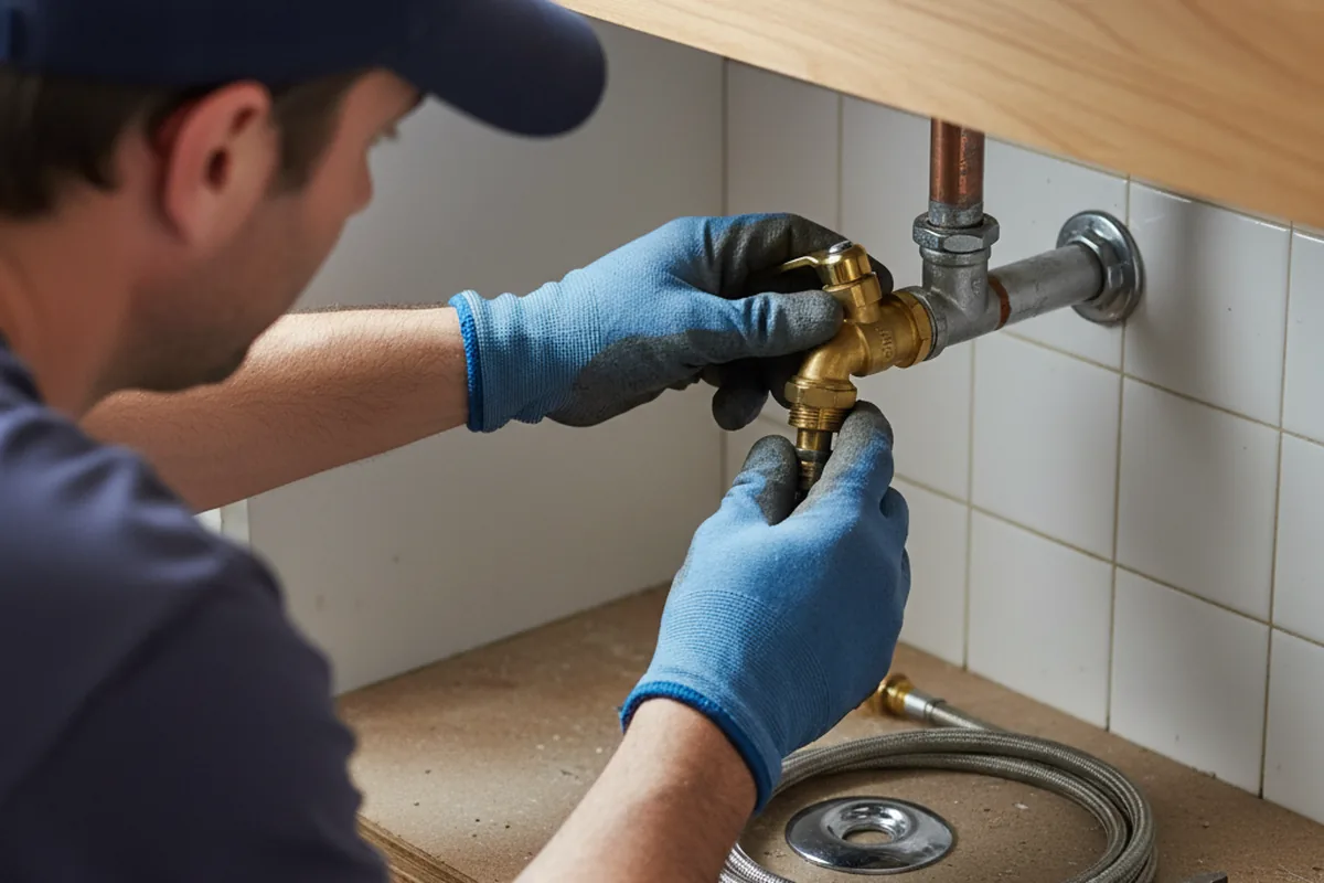 Shutoff valve and fitting work during Faucet and Fixture Repair in Government Camp